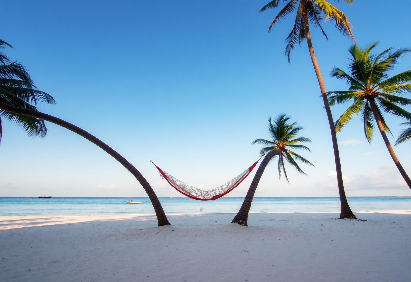 Praia em Itaparica-BA com coqueiros e muito sol